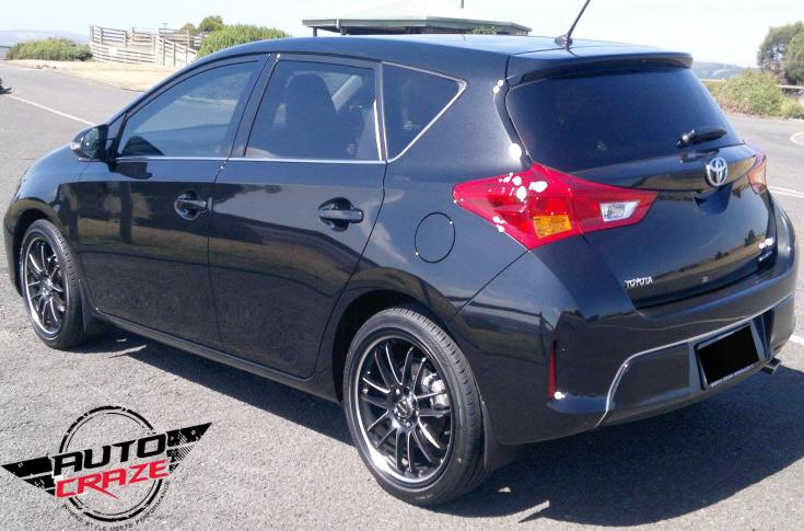 TOYOTA COROLLA DRIFTA SATIN BLACK PIPED